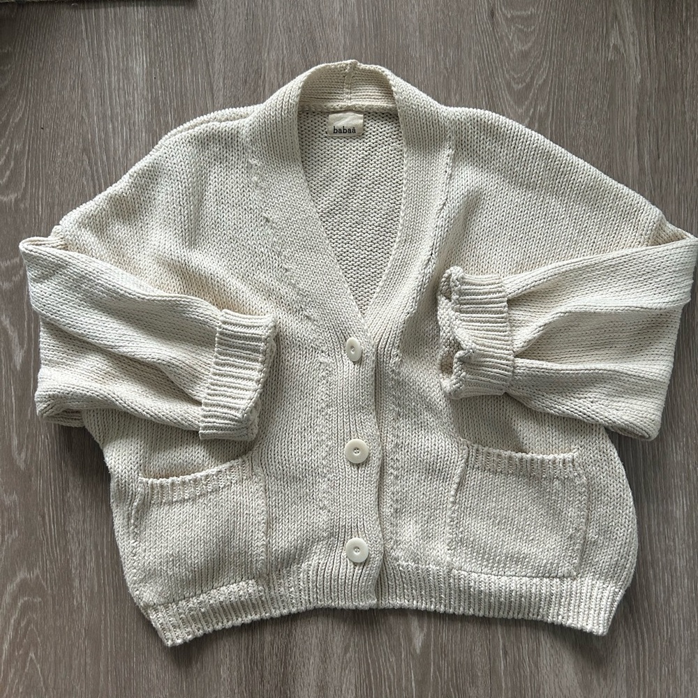 babaa cardigan no22 natural